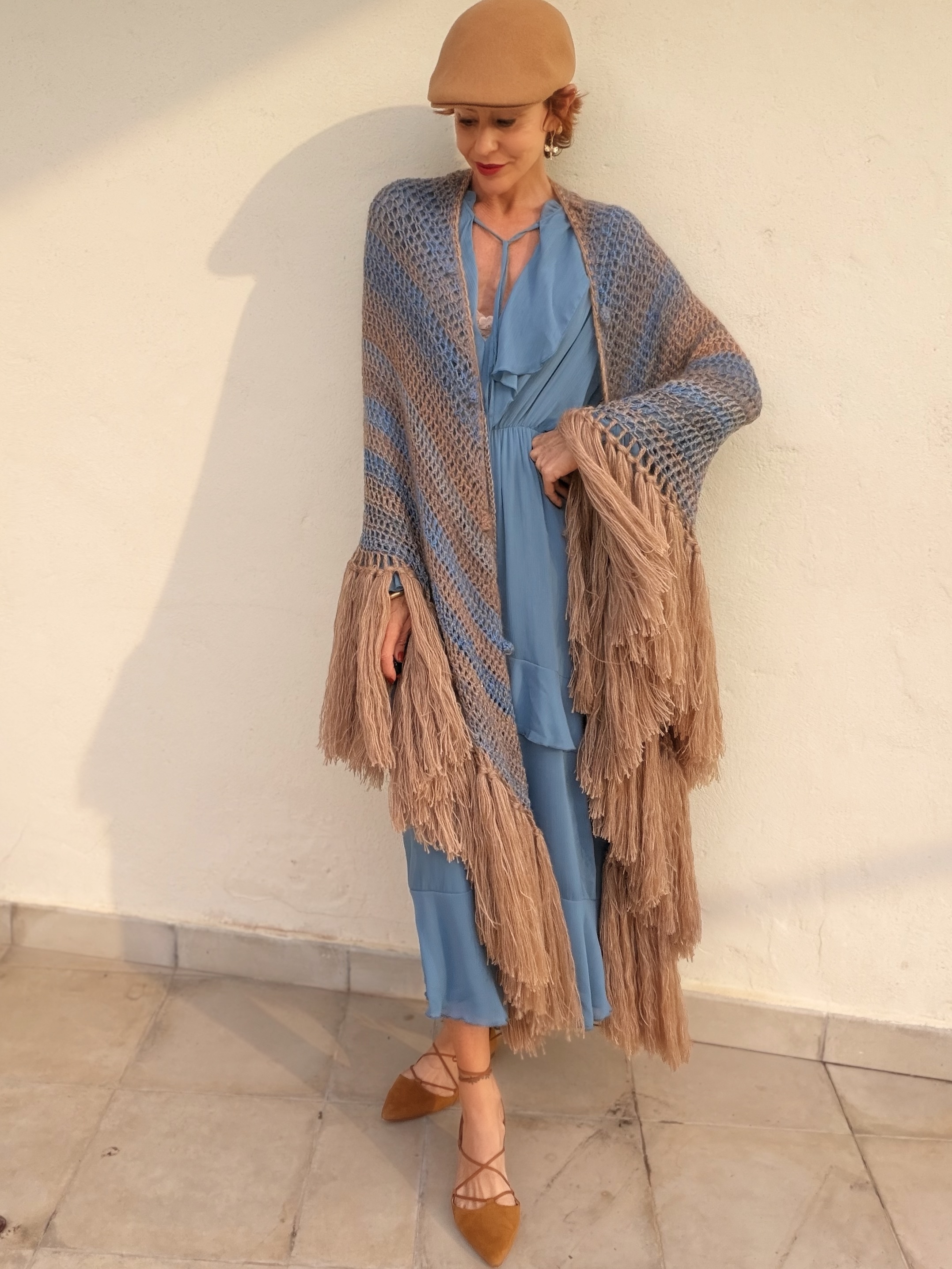 The Merino & Mohair Chal Blue - Imagen 5