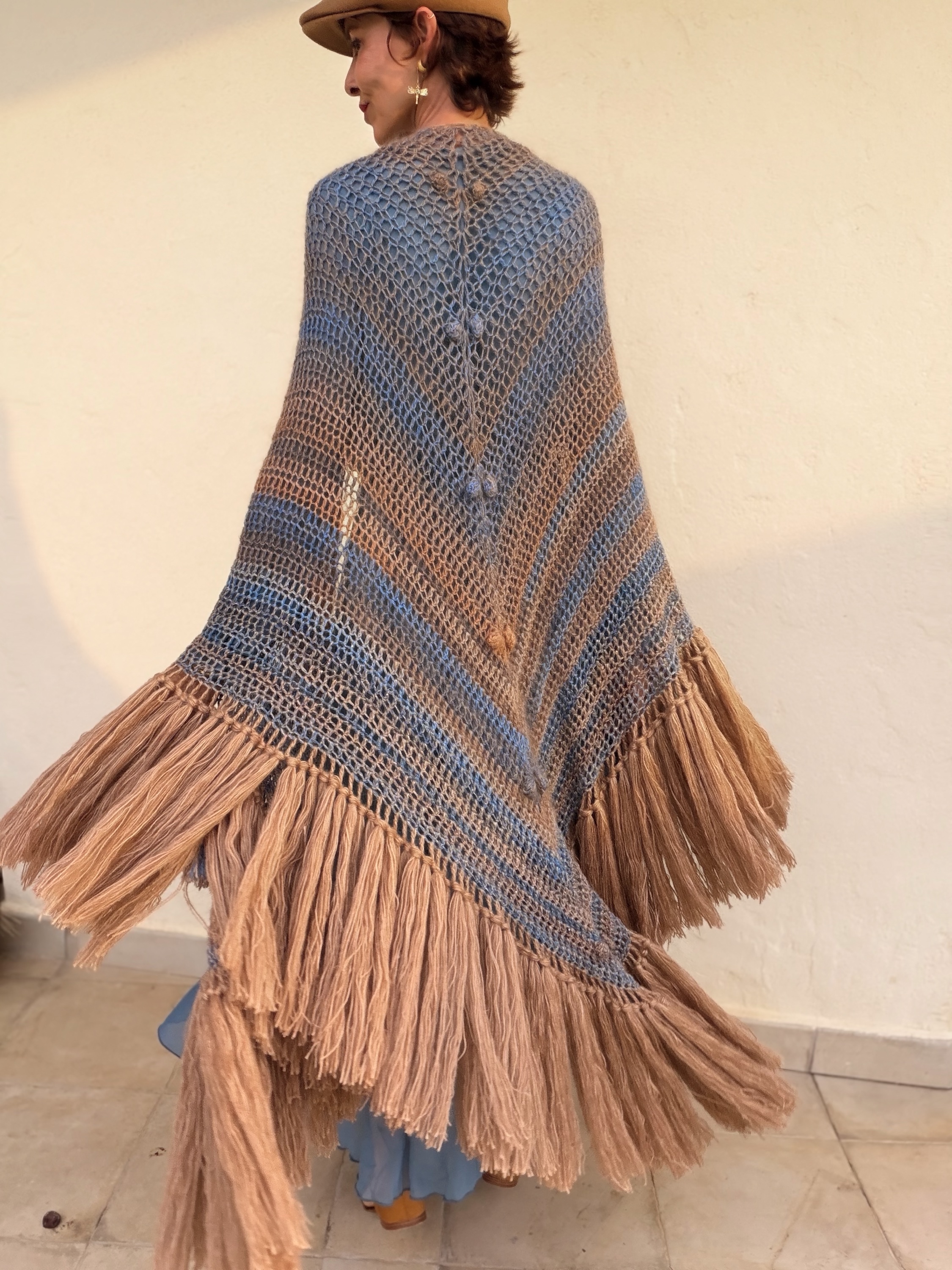 The Merino & Mohair Chal Blue - Imagen 7