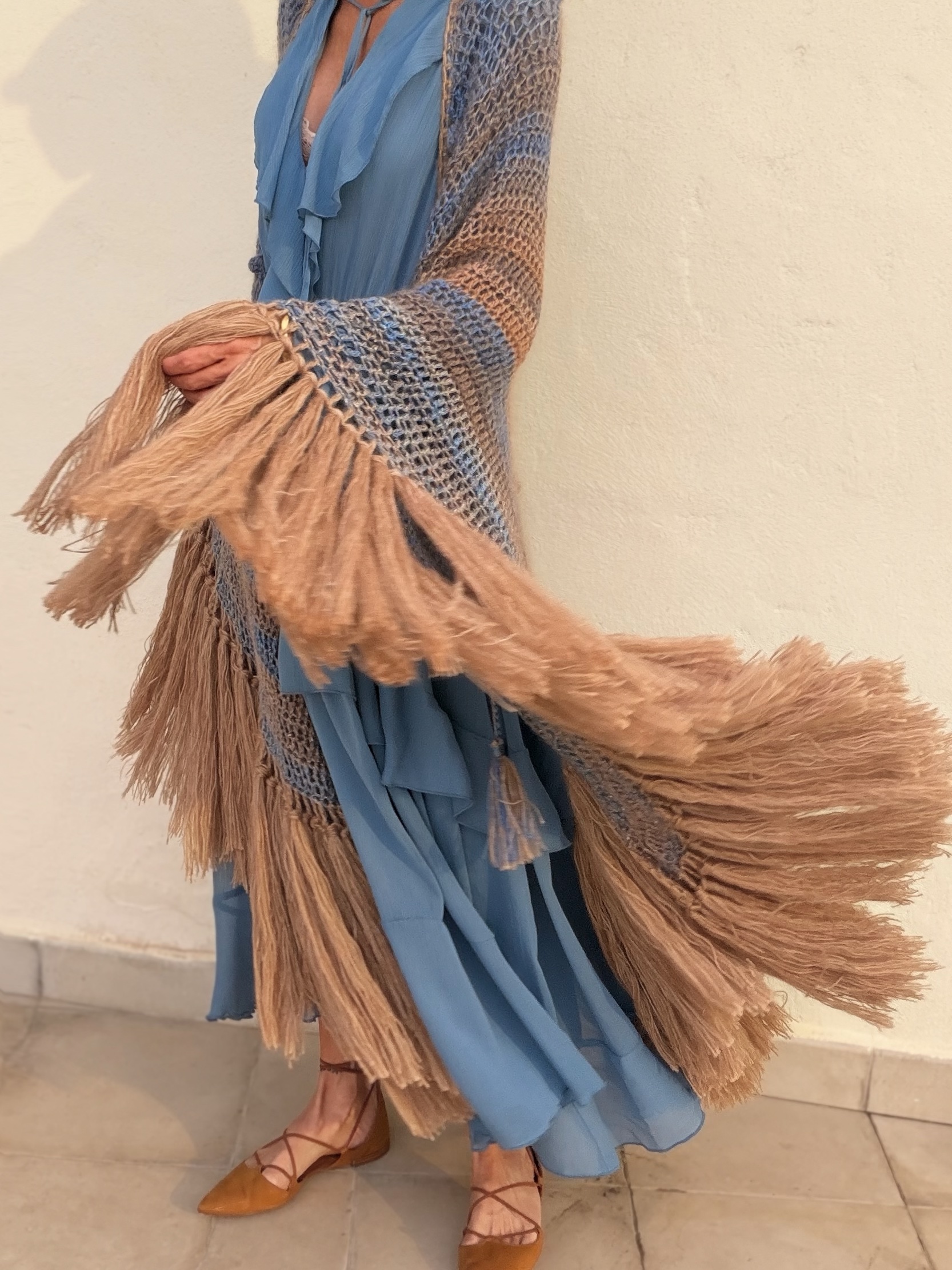 The Merino & Mohair Chal Blue - Imagen 2